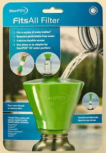 SteriPen FitsAll Water Bottle Filter Cartridge with Funnel - New Factory Sealed - Picture 1 of 4