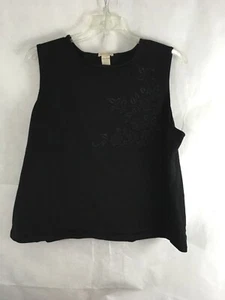 APOSTROPHE Woman’s Sleeveless Sweater/Tank Top Embroidered Accent Size 24/26W - Picture 1 of 6