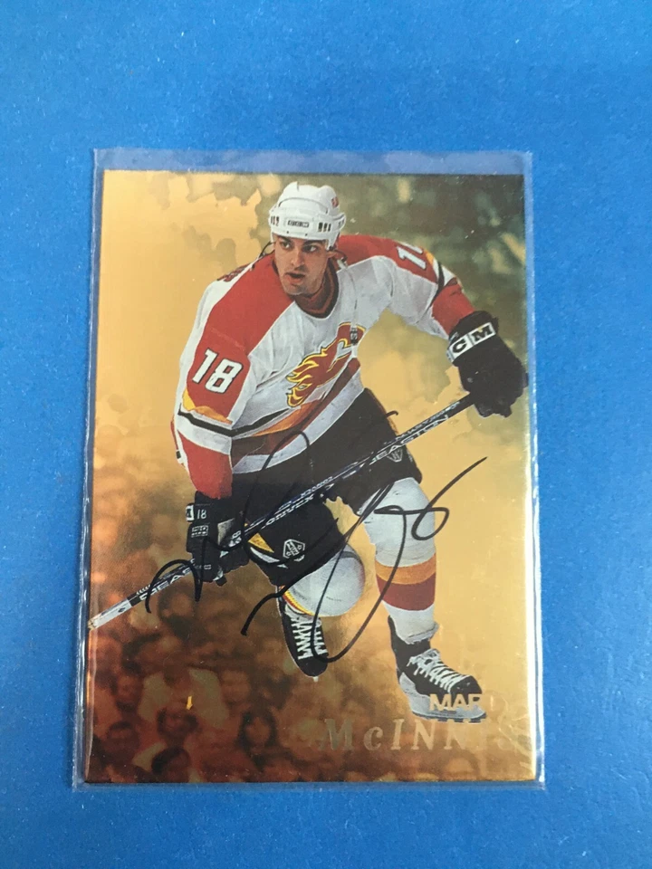 F145.281 1998-99 Be A Player autógrafos ouro #19 Marty McInnis FLAMES - Imagem 1 de 1