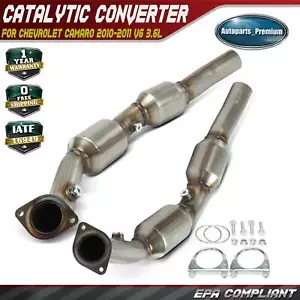 2Pcs Left and Right Catalytic Converter for Chevrolet Camaro 2010-2011 V6 3.6L - Picture 1 of 13