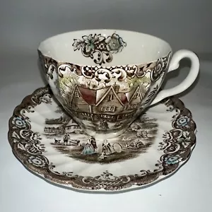 VINTAGE JOHNSON BROTHERS HERITAGE HALL CUP & SAUCER - Picture 1 of 9