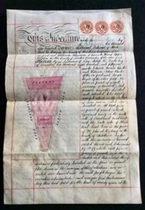 1900 ARRENDAMIENTO DE PERGAMINO ORIGINAL para PROPIEDAD en Albion Road HACKNEY LONDRES + PLAN - Imagen 1 de 4