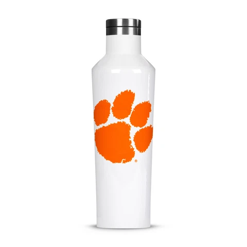 Corkcicle NCAA 16oz Clemson Tigers Big Logo Triple Insulated Stainless Tumbler Cover
