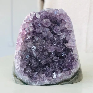 462g Natural Amethyst geode quartz cluster crystal specimen Healing D86 - Picture 1 of 14