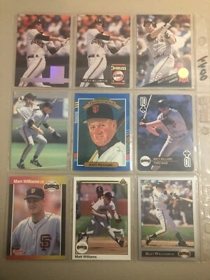Matt Williams ⚾️ San Francisco Giants Baseball Cards ⚾️ 9 Card Lot ⚾️ - Image 1 of 4