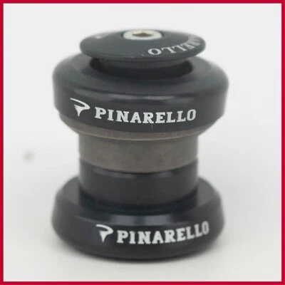 AURICULARES NUEVOS DE COLECCIÓN PINARELLO 1" PULGADA DELANTEROS SIN ROSCA VIEJOS NEGROS CARRERAS DE CARRETERA Foto 1 de 4