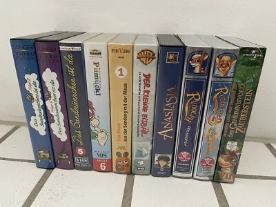 17 Stück VHS Kinder Videokassetten Zeichentrickfilm Sammlung Kinderfilme - Bild 1 von 2
