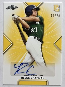 2021 LEAF PERFECT GAME REESE CHAPMAN AUTO 14/20