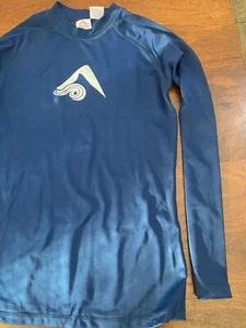 WOMEN BLUE ACTIVE TOP SMALL BLUE Long Sleeve - Picture 1 of 9