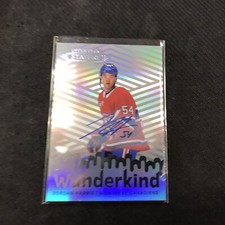 JORDAN HARRIS  Wunderkind Insert Auto 2022-23 Upper Deck Stature Hockey BK