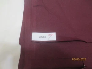 42 x 60" Vintage Heavy weight cotton burgundy- maroon pant skirt fabric - Picture 1 of 4