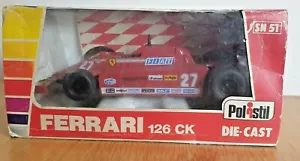 POLISTIL POLITOYS FERRARI 126 CK Formula 1 1:22 Red Diecast Car Model No 27 - Picture 1 of 11