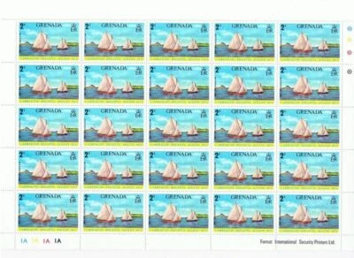Regatta Ships MNH Full Sheet of 25 Sc 501 Grenada - Image 1 of 2