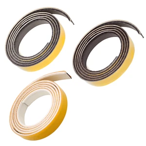 Intumescent Strips Fire Door Strip Smoke Seal 5.2M with Brush White Brown Grey - Picture 1 of 18