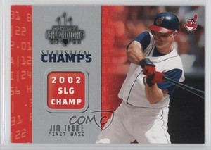 2003 Donruss Champions Statistical Champs Jim Thome #SC-8 HOF