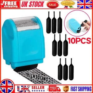 10Pc/Set ID Theft Protection Stamp Security Data Defender Protect Privacy Roller - Picture 1 of 19