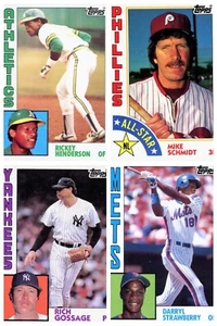1984 Topps Baseball Hall of Fame & Stars - Actual Scans of Cards You Pick - Picture 1 of 69