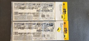 (HPI 9358) Micro RS4 Logo Decal with Brake Rotor Decal - Picture 1 of 2