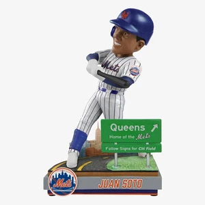 Juan Soto New York Mets Next Stop Bobblehead MLB Baseball - Foto 1 di 1