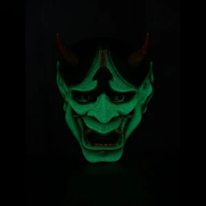 Japanese Devil Oni Mask Cosplay Resin Wearable Performance Halloween Props Gift - Picture 1 of 30