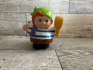 Fisher Price Little People Boat Captain Sea Pirate cruise compass paddle oar man - Picture 1 of 6