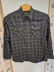 Dixxon  "Infidel" Size XL Long Sleeve Flannel Shirt with Snaps - Picture 1 of 5