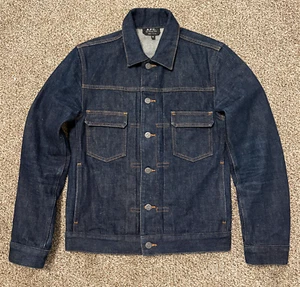 A.P.C. Men's Selvedge Denim Jacket XS - Picture 1 of 3