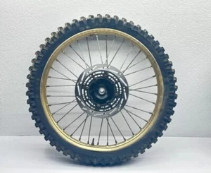 1987 Honda CR125R Front Wheel 21 Inch Rim Rotor Tire 446A5-KS6-010 Dirt Bike CR - Picture 1 of 6