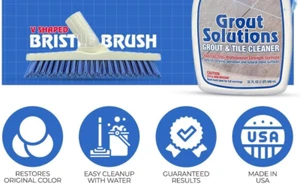Grout Brush Cleaner, Swivel Grout & Corner Scrub Brush – Compatible with Thre... - Picture 1 of 1