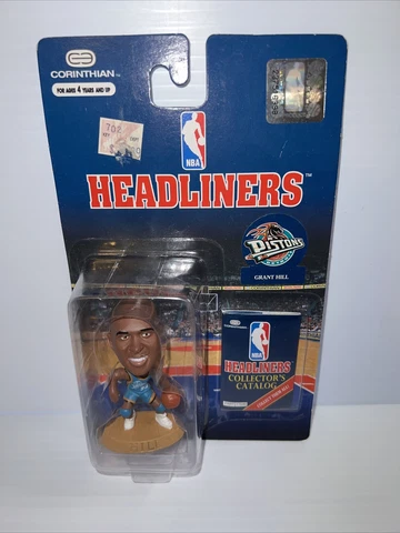 NBA Headliners Grant Hill 3 Inch Figure Detroit Pistons 1996 Corinthian NIB Cover