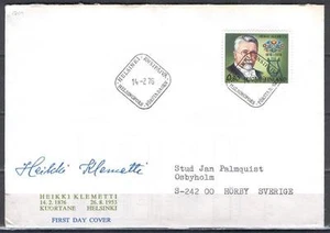 Finland K83 FDC 1976 Famous person Composer 1v Signature - Picture 1 of 1
