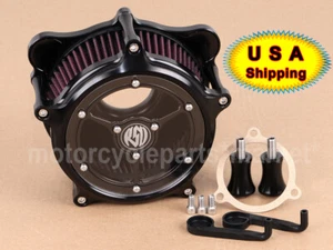 Filtro de admisión de filtro de aire negro Clarity RSD para Harley Touring Road Street Glide - Imagen 1 de 12