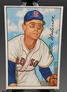 1952 Bowman #205, Walt Masterson, Boston Red Sox, Excellent, RMBCollectables