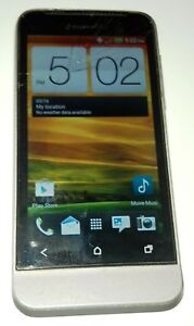 HTC One V 4GB Gray Cricket Android Smartphone Cracked Glass & Bad Digitizer