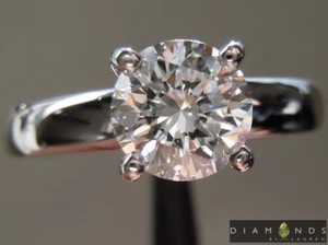 1.03ct E SI1 Round Brilliant Lab Grown Diamond Ring R9674 Diamonds por Lauren - Imagen 1 de 9