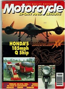 MOTORCYCLE SPORT & LEISURE AUGUST 1996 - HONDA FIREBLADE / SUZUKI-GSX R750 TEST