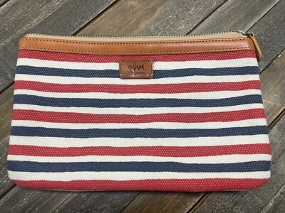 Bolsa de maquillaje mediana a rayas Brighton ~ Vera Sails Foto 1 de 4