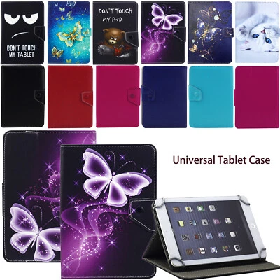 Universal Adjustable PU Leather Stand Case Cover For Android Tablet 10.1" 7" 8" - Image 1 of 4