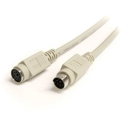 5m PS2 Extension Cable 6 pin mini-DIN male / female for  Keyboard or mouse - Image 1 of 2