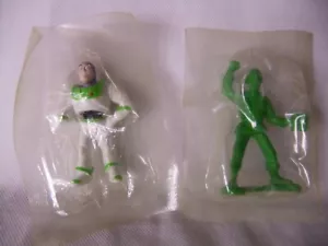 Toy Story Cereal Box Giveaway Figure Lot Buzz Lightyear & Green Army Man Sealed - Picture 1 of 2