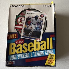 1988 FLEER BASEBALL WAX BOX Possible 43 Hall Of Famers & Many Rookies TomGlavine
