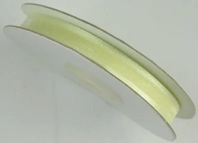 3/8" Organza SATIN EDGE Sheer Ribbon 100% nylon Choose Color & Yards Amount - Image 1 of 2