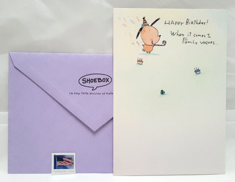 Birthday Greeting Card Vintage Hallmark Shoebox Wife Marriage Humor Cat