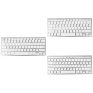 3PCS Ultradünn Wireless Computertastatur Hebräische Membrantastatur Stille - Bild 1 von 12