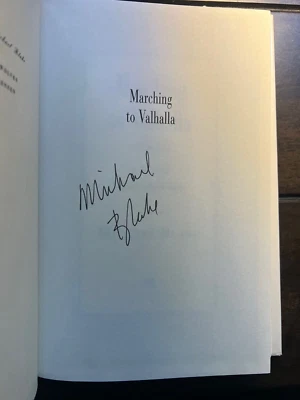 Marching to Valhalla - Michael Blake - SIGNED 1st Edition HC Fine DJ VG+ Custer - Image 1 of 4