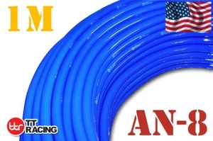 AN8 AN-8 8AN 9/16" 13.8mm Push On Fuel Hose Push Lock Loc Fuel Line 3ft NEW+ - Picture 1 of 2