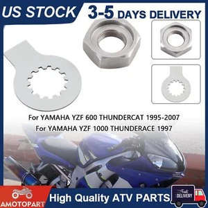 Front Sprocket Nut Lock Washer Tab Kit For YAMAHA R6 YZF 600 1000 TDM 850 - Picture 1 of 13