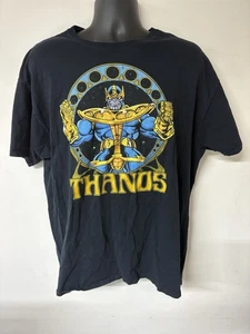 Marvel Thanos T-shirt Size XL Short Sleeve Black Infinity Gauntlet Rare - Picture 1 of 3