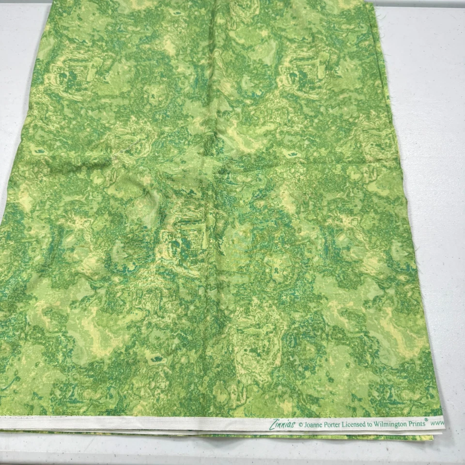 Tela zinnias verde abstracto wilmington estampados acolchado algodón 43x59 1,6 años Foto 1 de 4