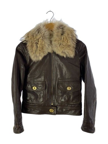 Coach giacca pelle blusa 2 marrone